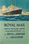 VARIOUS DESIGNERS. ROYAL MAIL . Group of 3 posters. Circa 1935. Sizes vary. The Baynard Press, London.